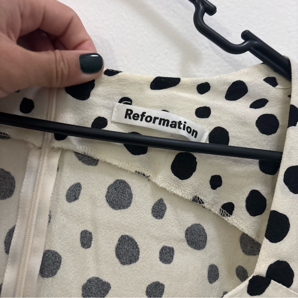 Reformation Polka Dot Dress Size 2 - Picture 5 of 6